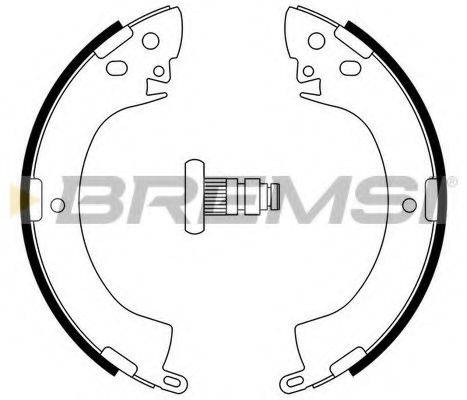 BREMSI GF0813 Комплект гальмівних колодок
