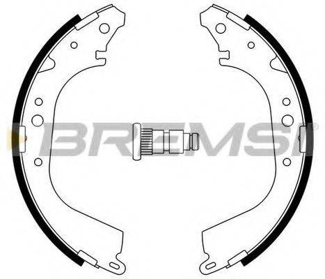 BREMSI GF0937 Комплект гальмівних колодок
