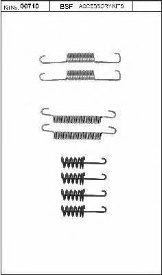 BSF 00710 Комплектуючі, стоянкова гальмівна система