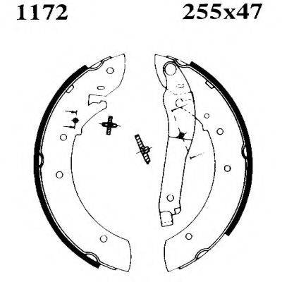 BSF 01172 Комплект гальмівних колодок