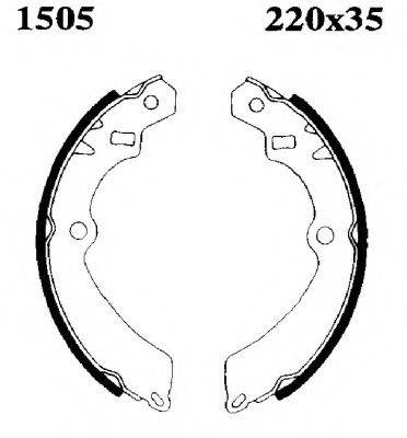 BSF 01505 Комплект гальмівних колодок