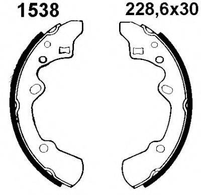 BSF 01538 Комплект гальмівних колодок