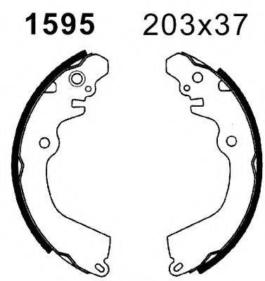 BSF 01595 Комплект гальмівних колодок