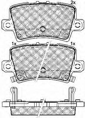 BSF 10914 Комплект гальмівних колодок, дискове гальмо