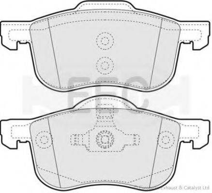 EEC BRP1075 Комплект гальмівних колодок, дискове гальмо