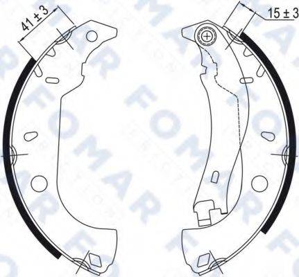 FOMAR FRICTION FO0458 Комплект гальмівних колодок