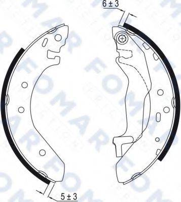 FOMAR FRICTION FO0540 Комплект гальмівних колодок