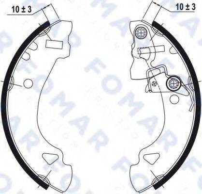 FOMAR FRICTION FO0586 Комплект гальмівних колодок