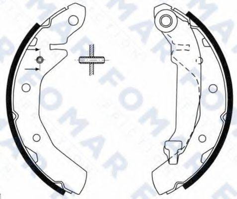 FOMAR FRICTION FO0709 Комплект гальмівних колодок