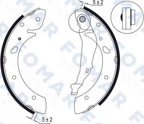 FOMAR FRICTION FO9047 Комплект гальмівних колодок