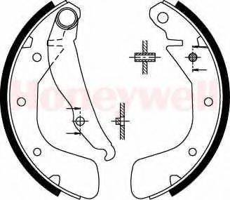 BENDIX 362218B Комплект гальмівних колодок