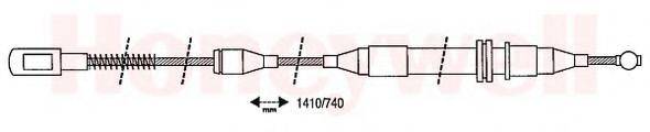 BENDIX 431254B Трос, стоянкова гальмівна система