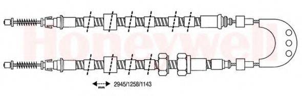 BENDIX 432178B Трос, стоянкова гальмівна система