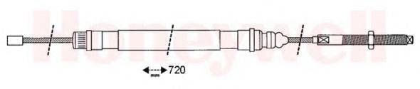 BENDIX 432417B Трос, стоянкова гальмівна система