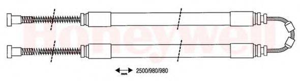 BENDIX 432990B Трос, стоянкова гальмівна система