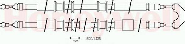 BENDIX 433107B Трос, стоянкова гальмівна система