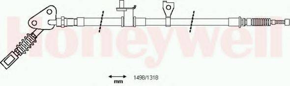 BENDIX 434353B Трос, стоянкова гальмівна система