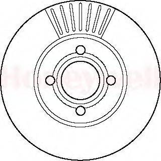 BENDIX 561823B гальмівний диск