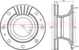 BENDIX 567116B гальмівний диск