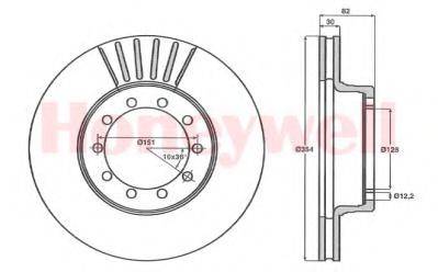 BENDIX 567949B гальмівний диск