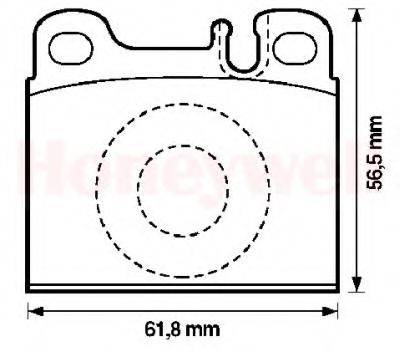 BENDIX 571342B Комплект гальмівних колодок, дискове гальмо