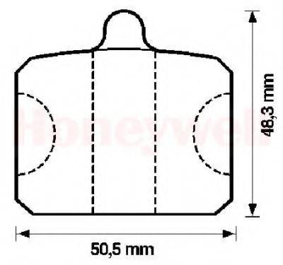 BENDIX 571816B Комплект гальмівних колодок, дискове гальмо