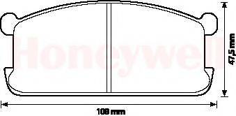 BENDIX 572216B Комплект гальмівних колодок, дискове гальмо