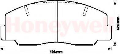 BENDIX 572297B Комплект гальмівних колодок, дискове гальмо