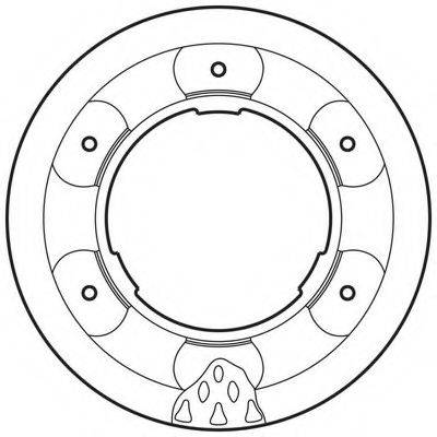 BENDIX 562805BC гальмівний диск