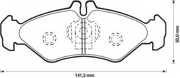 BENDIX 571846B Комплект гальмівних колодок, дискове гальмо