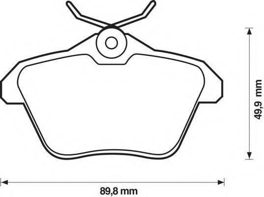 BENDIX 571908B Комплект гальмівних колодок, дискове гальмо