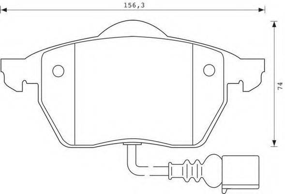 BENDIX 571984B Комплект гальмівних колодок, дискове гальмо