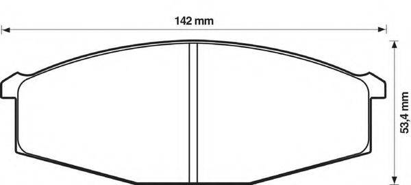 BENDIX 572361B Комплект гальмівних колодок, дискове гальмо