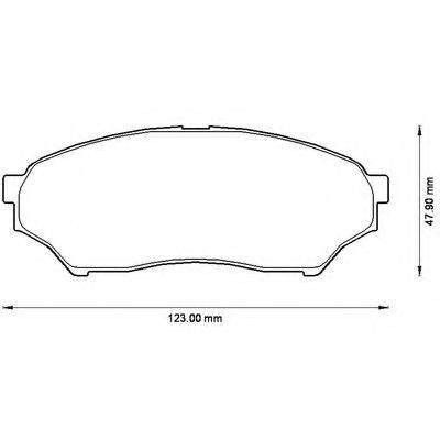 BENDIX 572499B Комплект гальмівних колодок, дискове гальмо