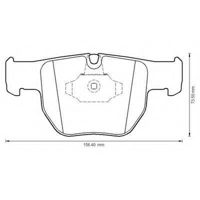 BENDIX 572507B Комплект гальмівних колодок, дискове гальмо