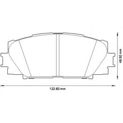 BENDIX 572578B Комплект гальмівних колодок, дискове гальмо