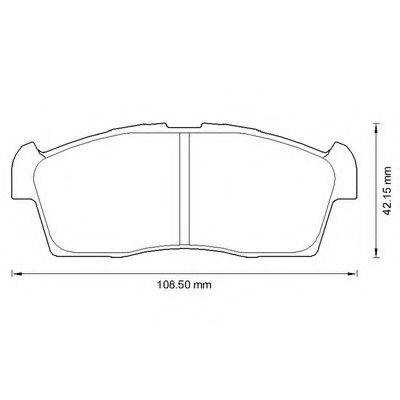 BENDIX 572611B Комплект гальмівних колодок, дискове гальмо