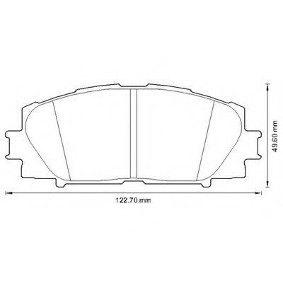 BENDIX 572631B Комплект гальмівних колодок, дискове гальмо