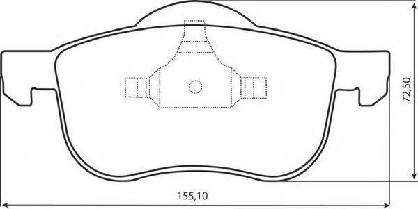 BENDIX 573003B Комплект гальмівних колодок, дискове гальмо