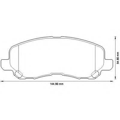 BENDIX 573278B Комплект гальмівних колодок, дискове гальмо