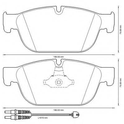 BENDIX 573338B Комплект гальмівних колодок, дискове гальмо