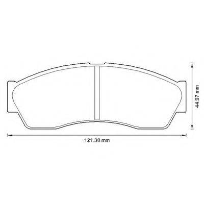 BENDIX 573341B Комплект гальмівних колодок, дискове гальмо