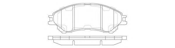 FIT FP9213 Комплект гальмівних колодок, дискове гальмо