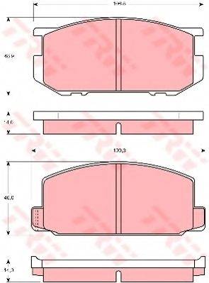 DR!VE+ DP1010100548 Комплект гальмівних колодок, дискове гальмо