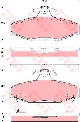 DR!VE+ DP1010100479 Комплект гальмівних колодок, дискове гальмо