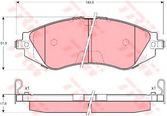 DR!VE+ DP1010100072 Комплект гальмівних колодок, дискове гальмо