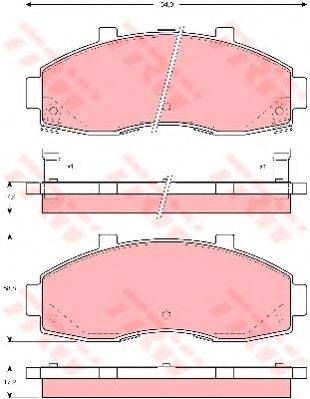 DR!VE+ DP1010100654 Комплект гальмівних колодок, дискове гальмо