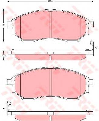 DR!VE+ DP1010100016 Комплект гальмівних колодок, дискове гальмо