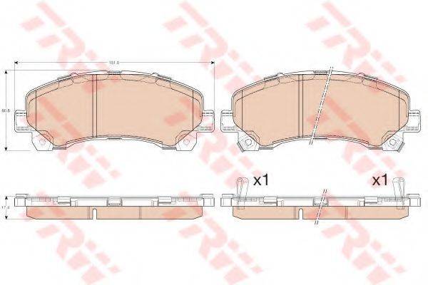 DR!VE+ DP1010100098 Комплект гальмівних колодок, дискове гальмо