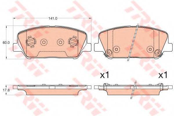 DR!VE+ DP1010100193 Комплект гальмівних колодок, дискове гальмо